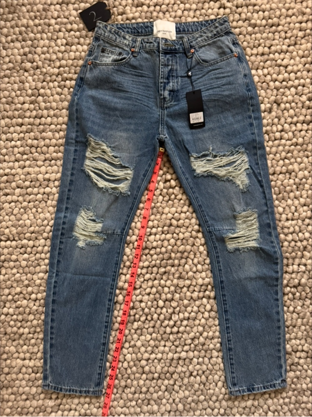 One teaspoon Saints boyfriend, jeans women’s size 25